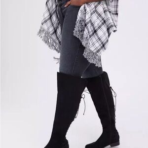 Torrid Elegant Black Over the Knee Boots
